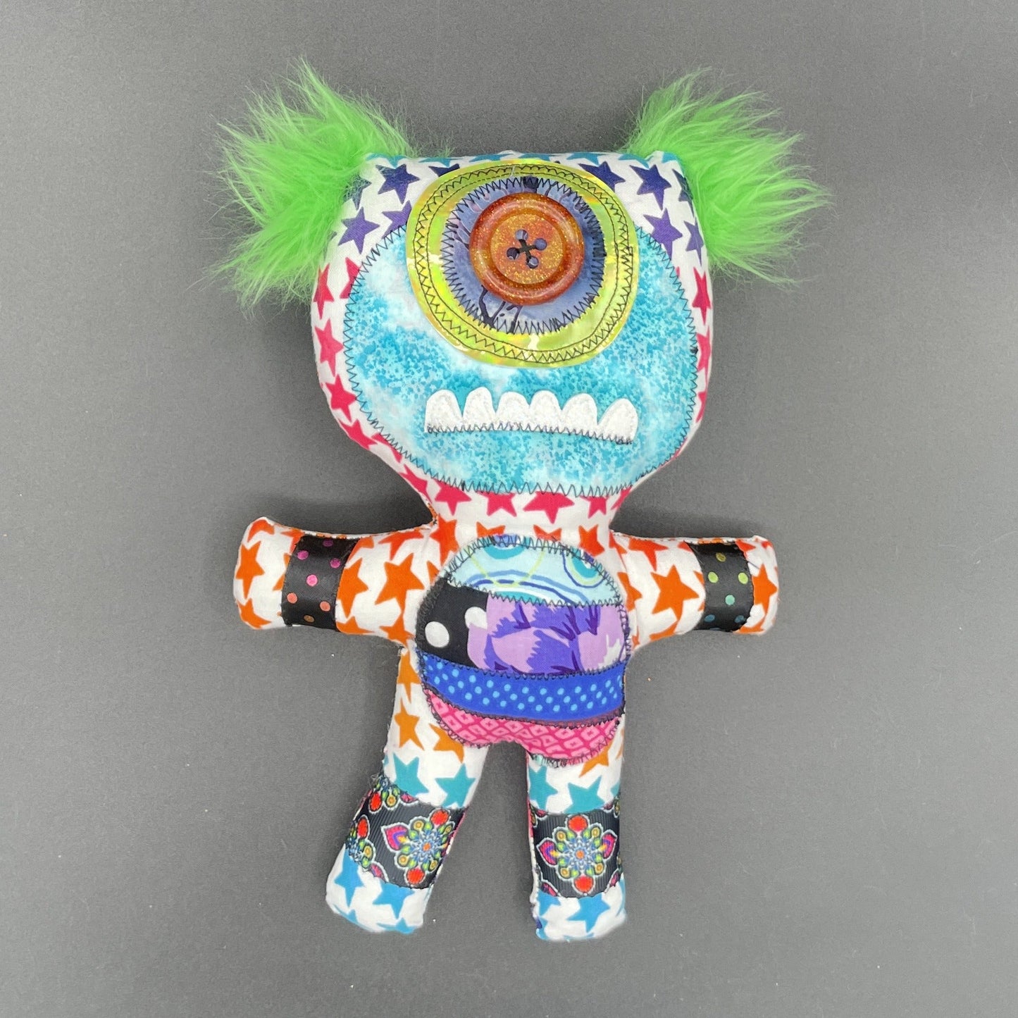 Ted - handmade monster doll