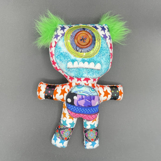 Ted - handmade monster doll