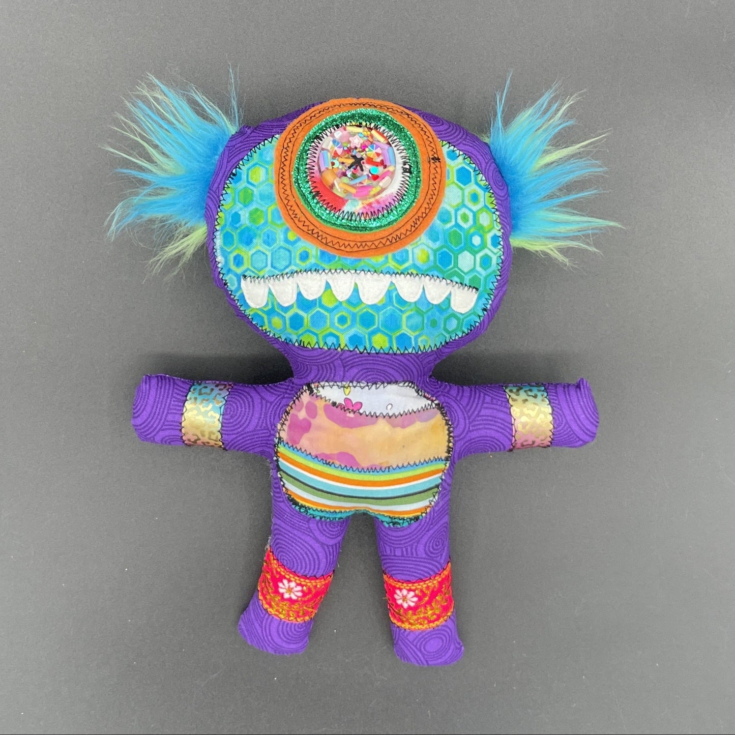 Vern - handmade monster doll